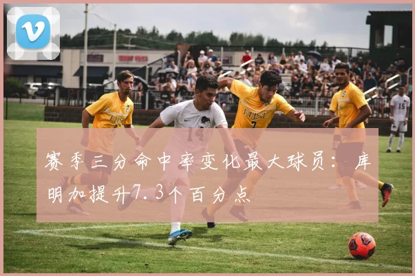 赛季三分命中率变化最大球员:库明加提升7.3个百分点